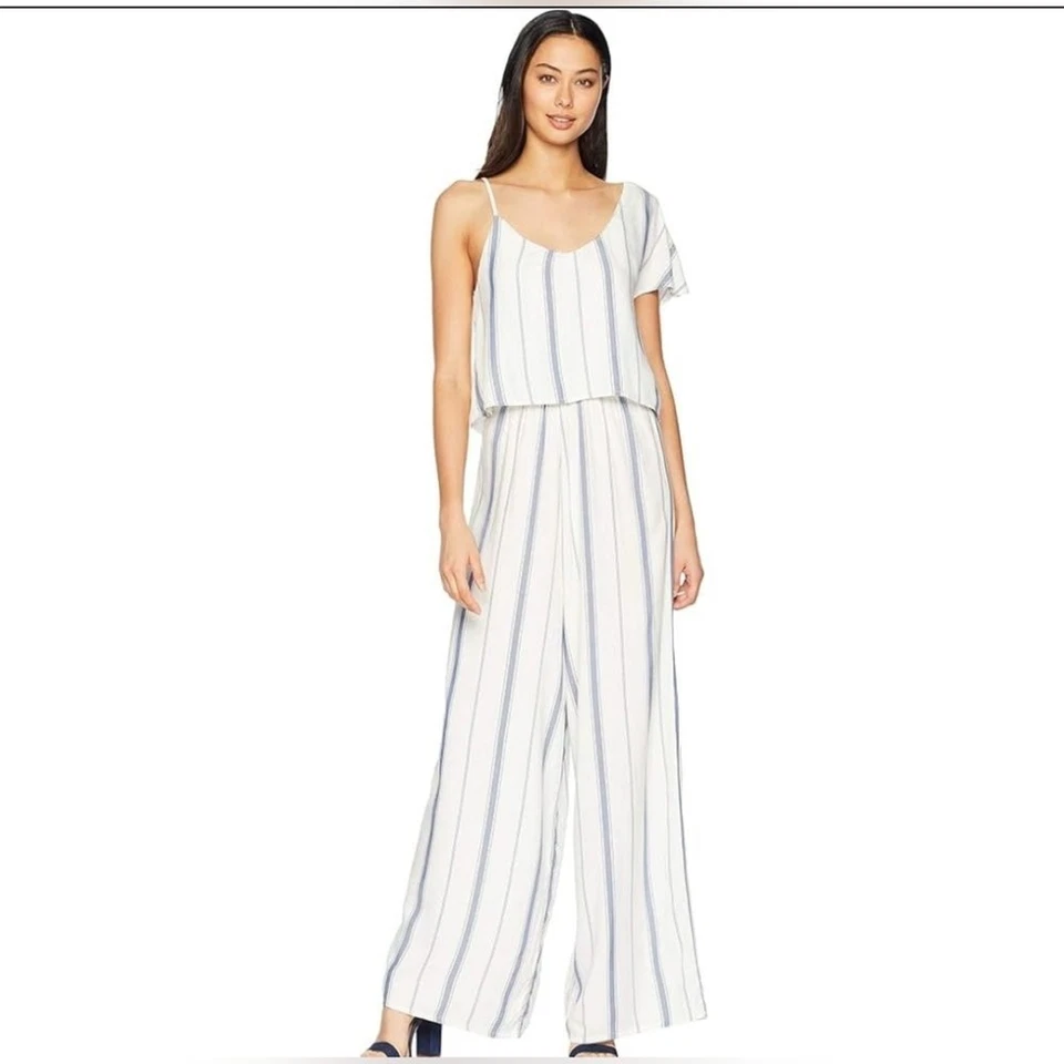 Mono culotte a rayas Roxy hombro frío talla XL algodón para mujer Foto 1 de 4