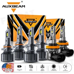6x AUXBEAM Canbus LED Headlight Hi/Lo Beam+Fog Light White For Mazda 3 2004-2006 - Picture 1 of 12