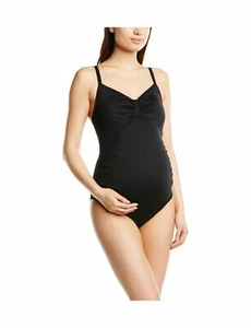 Traje de baño de una pieza Noppies Maternity Saint Tropez M/L sujetador acolchado negro usado en excelente estado B97 - Imagen 1 de 6