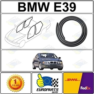 BMW E39 Rubber/Felt Door Seal Edge Protection 4-Pc Weatherstrip Set - Picture 1 of 14