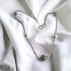 Sterling MICHAEL DAWKINS Toggle Bead 18" Necklace wonderful design