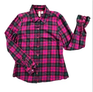 Route 66 Shirt Women Small Pink Plaid Button Up Long Sleeve Vintage Top - Picture 1 of 11
