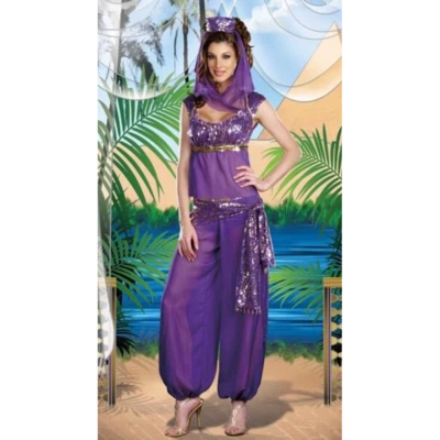 PAPOOTZ DAMEN KOSTÜM BAUCHTÄNZERIN JASMIN ALADDIN GENIE PRINZESSIN KOSTÜM OUTFIT