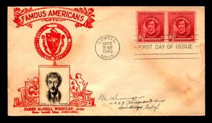 US SC# 885 FDC / Crosby Red Cachet / Whistler Photo - L8231 - Picture 1 of 2