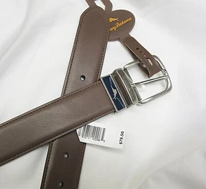 Tommy Bahama Coated Leather Belt Size 38-40 Twist Reversible NEW W/ TAG MSRP$79. - Picture 1 of 3