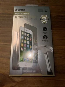 GENUINE iHome Apple iPhone Tempered Glass Front & Back Screen Protector 8 Plus + - Picture 1 of 6