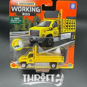 Matchbox Working Rigs ~ GMC 3500 Attenuator Truck ~ Metal ~ Yellow - Picture 1 of 2