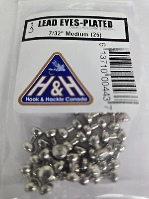 Ojos con Mancuerna "Enchapados" Tamaño: Med 7/32" 25 por paquete Foto 1 de 2