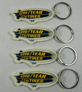 vintage 4 Good-Year #1 in Tires blimp airship zeppelin promo ad keychain fob - Picture 1 of 6