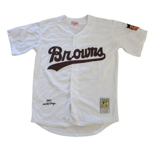 Cleveland Browns Satchel Paige 1953 Cooperstown Collection Baseball Jersey - Picture 1 of 7