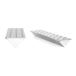 Charcoal Companion Stainless Steel V-Shape Smoker Box For Gas Grill - Picture 1 of 11