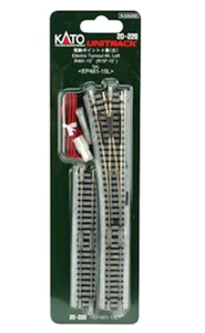 KATO 20-220 N UniTrack izquierda #4 desvío eléctrico con curva de radio de 19" (481 mm) - Imagen 1 de 2