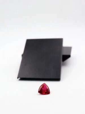 Trillion Imitation Red Ruby AAA Rated Lab Created Synthetic Gemstone 11mm to18mm - Image 1 of 4