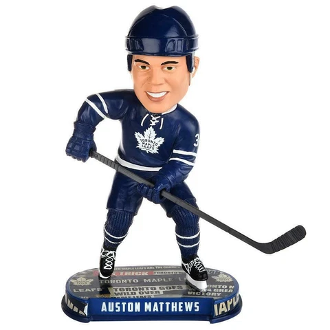Toronto Maple Leafs Auston Matthews Headline Bobblehead New In Box Cover