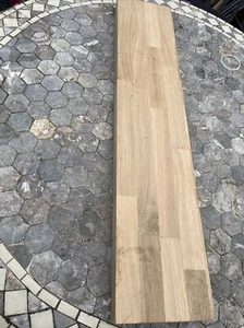 Piano di lavoro cucina in rovere massello tagliato piccolo ripiano dimensioni min 50 cm x 15 cm 40 mm spessore - Foto 1 di 2
