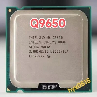 Intel Core 2 Quad Q9650 CPU 4-Core 3.0GHz/12M/1333 SLB8W LGA775 Processor Tested - Image 1 of 3