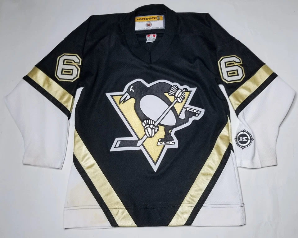 Camiseta deportiva de hockey grande/XL de los Pittsburgh Penguins Mario Lemieux Koho para niños Foto 1 de 4