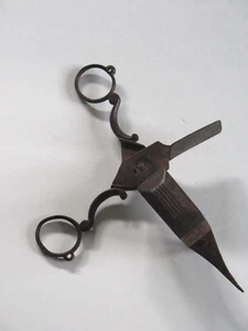 Late 18th Century Wrought Iron Candle Snuffer Wick Trimmer Scissors Striker - Picture 1 of 6