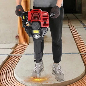 52cc Gas Gasoline Demolition Jack Hammer Concrete Breaker Punch Drill Jackhammer - Picture 1 of 10