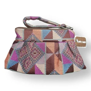 Maruca handgefertigt in Boulder, Colorado USA Gobelin Stil Jacquard Handgelenktasche Clutch - Bild 1 von 4