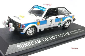 1/43 ALTAYA RALLY Talbot lotus SunBeam Frequelin Brasil 1981 IXO - Picture 1 of 1