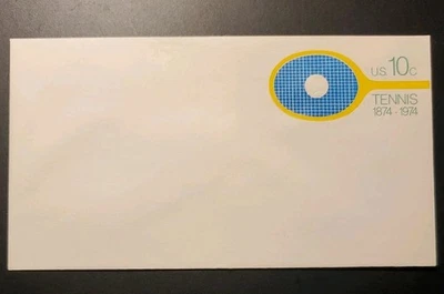 US Scott . U569. 10c. Tennis Centenary Issue, #6 Regular Envelope. MNH. 1974 - Image 1 of 2