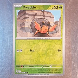 2023 Pokemon S&V Paradox Rift Reverse HOLO Dwebble Card 006/182 - Bild 1 von 2
