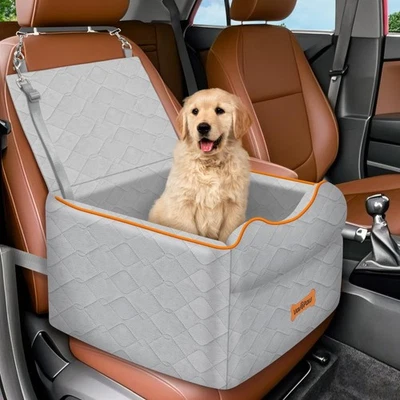 Small Dog Car Seat, Waterproof Dog Booster Seat with Thick Cushion & Safety L... - Image 1 of 4