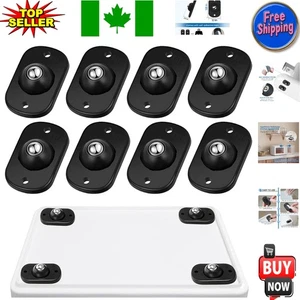 Self-Adhesive 360° Swivel Mini Caster Wheels for Effortless Movement - 8 pcs - Bild 1 von 10