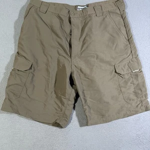 Herren Wrangler Angeln Wandern leichte Nylon Cargo Shorts braun Gr. 40 - Bild 1 von 7