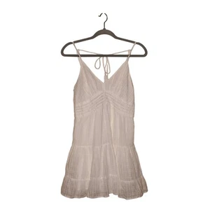 NUEVO MINIVESTIDO AMERICAN EAGLE $50 Blanco Babydoll Algodón con Tiras XS - Imagen 1 de 4