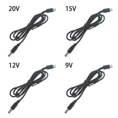 USB C PD to 9V 12V 15V 20V 5.5x2.1mm Power Supply Cable for Router Laptop LED - Image 1 of 4