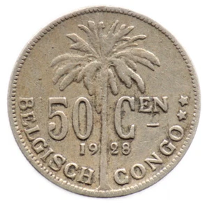 50 CENTIMES 1928 CONGO BELGE / BELGISCH - Albert koning 01 - Picture 1 of 2