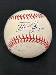 Wandy Rodriguez Signed Auto OMLB Baseball Texas Rangers - Picture 1 of 3
