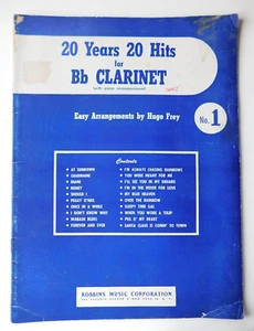 "20 Years 20 Hits for B flat Clarinet," Music Book - Picture 1 of 4