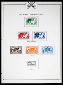 Lote 40502 Colección Sellos Laos 1951-1987 en álbum Minkus. - Imagen 1 de 10