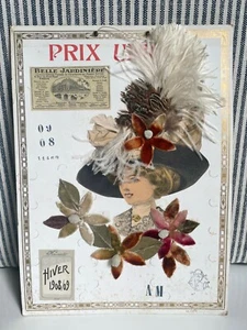 Vintage Belle Jardiniere Vetements Advertising Display w/ Hat Pin Hiver 1908/09 - Picture 1 of 7