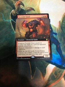 Gigante tectónico (arte extendido) Theros Beyond Death Magic The Gathering casi nuevo - Imagen 1 de 2