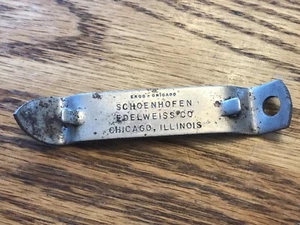 VECCHIA BOTTIGLIA IN VETRO BIRRA APRIBOTTIGLIE CHEERY BEERY ALWEISS SCHOENHOFEN, CHICAGO - Foto 1 di 4