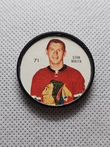 1960-61 Shirriff Salada Foods Hockey Coins #71 Stan Mikita Chicago Blackhawks - Picture 1 of 2