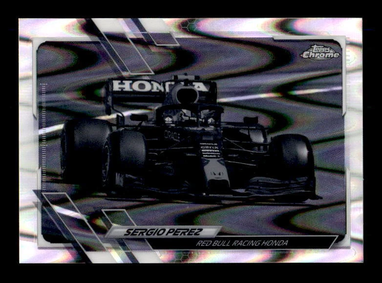 2021 Topps Chrome Formula 1 Black & White RayWave #99 Sergio Perez F1 Cars - Image 1 of 2