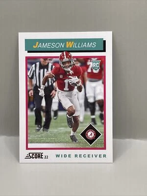 2022 Score 1992 Throwback Rookie Jameson Williams #TB9 Rookie RC - Image 1 of 2