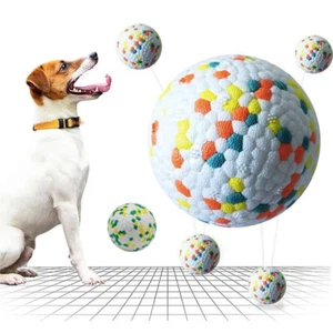 1/3pc Pet Dog Ball Rubber Dog Ball Indestructible Puppy Ball Hard Chew RubberToy - Picture 1 of 16