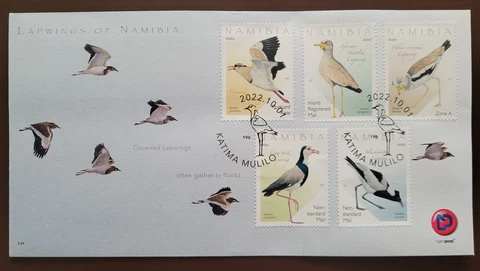 Namibia  2022 / Birds - Lapwings of Namibia  /  FDC Cover