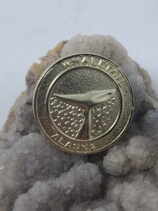 Alaska Frontier Mint Big Dipper goldfarbene Münze Medaille Souvenir Walschwanz - Bild 1 von 2