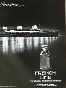 1985 FRENCH LINE DE REVILLON MENS PRESS ADVERTISEMENT - LINER - Picture 1 of 1