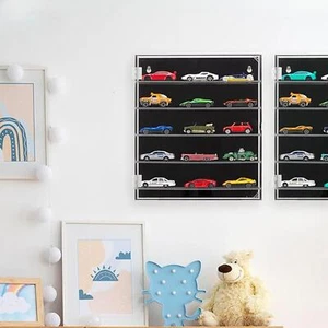 Acrylic Display Box Collectibles Figures Mini Toys Display Case Wall Mounted - Picture 1 of 6