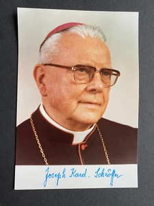JOSEPH SCHRÖFFER  (†1983) Kardinal/cardinal  signed signiertes Foto 9x13 - Picture 1 of 1