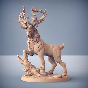 Waldkönig Hirsch - Handwerkergilde Fantasie Dungeons and Dragons Miniatur Tischplatte - Bild 1 von 2