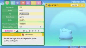 Shiny Ditto 6DV Japanisch LVL 100 Legal + Onlinefähig | Pokemon Diamant & Perl - Bild 1 von 5